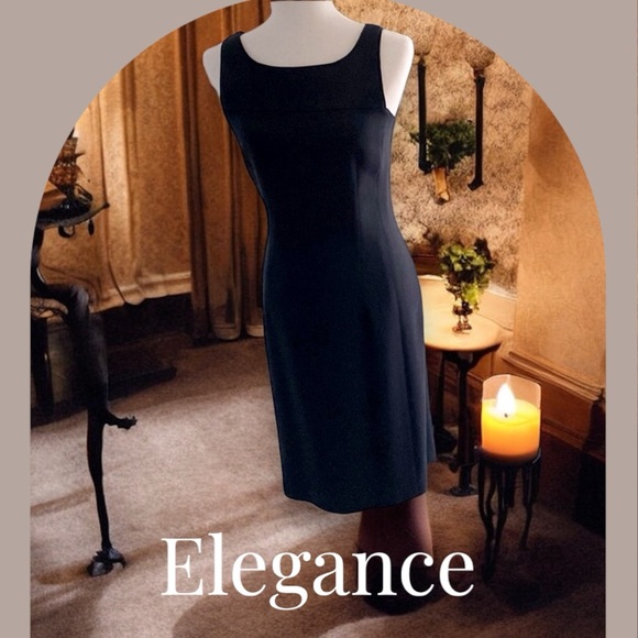 Y2K~Giorgio Armani~Little Black Dress size 4 US NWT~ exquisite~ size 4 - Picture 3 of 14